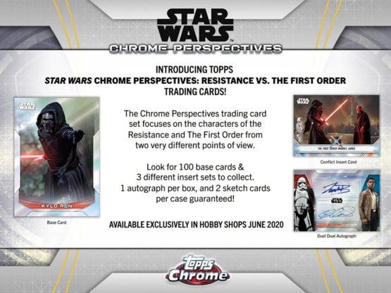 2020 Topps Star Wars Chrome Perspectives: Resistance vs. The First Order Hobby Box
