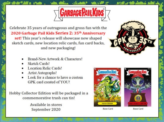 2020 Garbage Pail Kids Series 2 Hobby Collectors Box