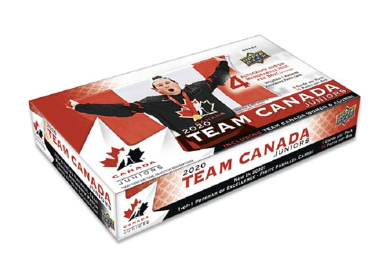 2020 UPPER DECK TEAM CANADA JUNIORS HOCKEY 8 BOX CASE