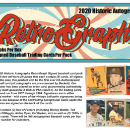 2020 Historic Autographs Retro-Graph Baseball Box