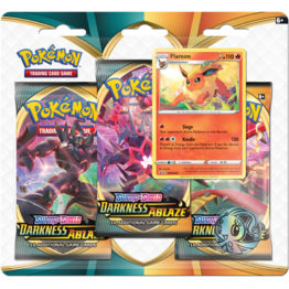 Pokemon Sword and Shield Darkness Ablaze Flareon 3 Pack Blister