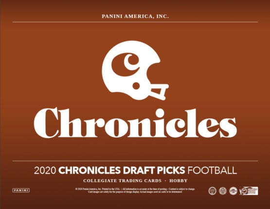 2020 Panini Chronicles Drafts Football Hobby Box