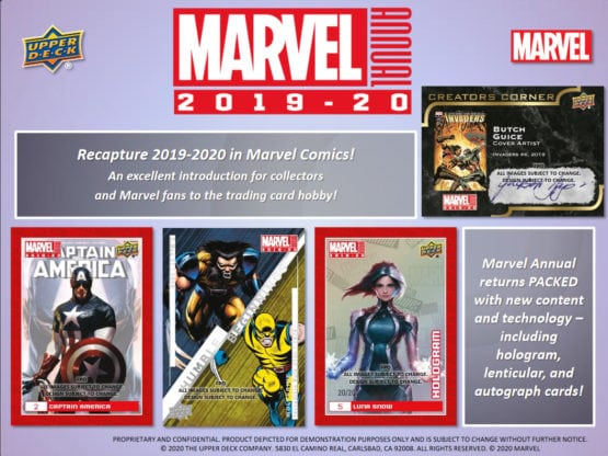 2020 Upper Deck Marvel Annual Hobby Box