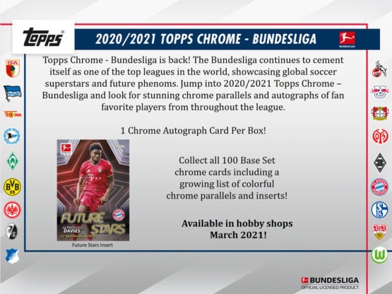 2020-21 Topps Bundesliga Chrome Soccer Hobby Box