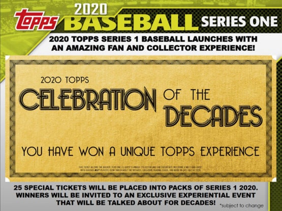 2020 Topps Series 1 Baseball Retail Box