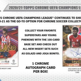 2020-21 Topps UEFA Champions League Chrome Soccer Hobby Box