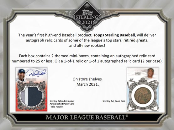 2021 Topps Sterling Baseball Hobby Box