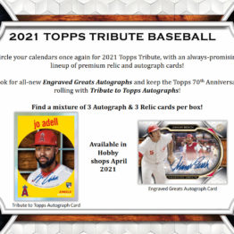 2021 Topps Tribute Baseball Hobby Box