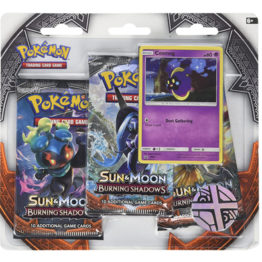 Pokemon Sun and Moon Burning Shadows Cosmog 3 Pack Blister