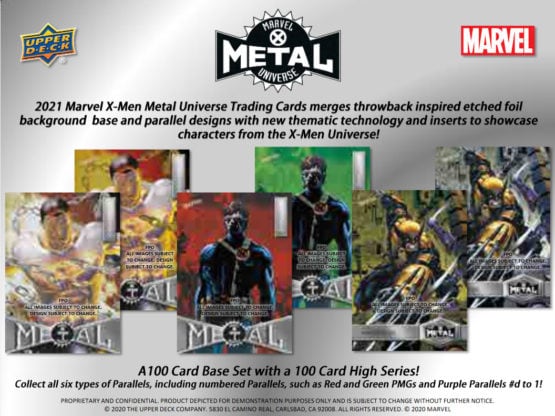 2021 Upper Deck Marvel Metal Universe Hobby Box
