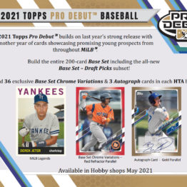 2021 Topps Pro Debut Baseball Jumbo Box
