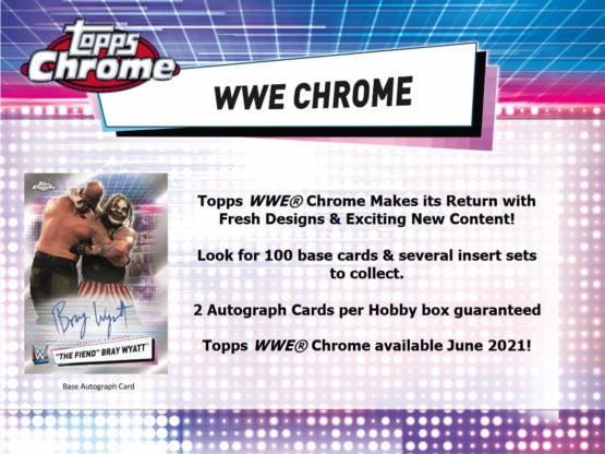 2021 Topps WWE Chrome Wrestling Hobby Box