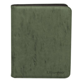 Ultra Pro Zippered 9-Pocket Premium Emerald Suede Pro Binder