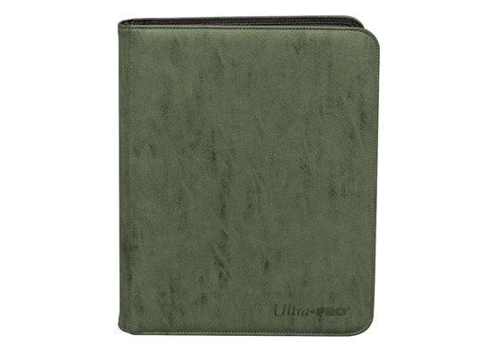 Ultra Pro Zippered 9-Pocket Premium Emerald Suede Pro Binder