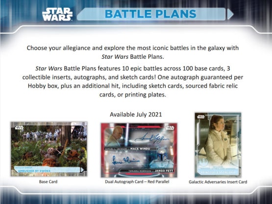 2021 Topps Star Wars Battle Plans Hobby Box
