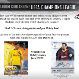 2020-21 Topps UEFA Stadium Club Chrome Soccer Hobby Box