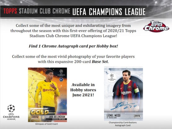 2020-21 Topps UEFA Stadium Club Chrome Soccer Hobby Box