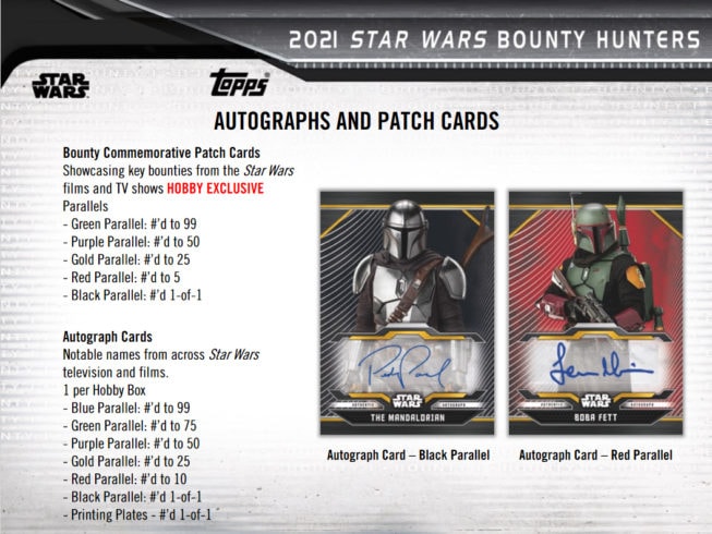 topps star wars bounty hunters