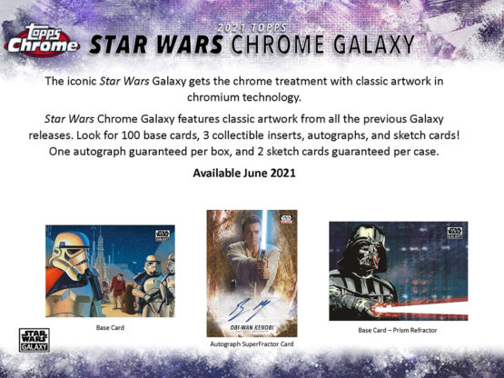 2021 Topps Star Wars Galaxy Chrome Hobby Box