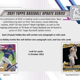 2021 Topps Update Baseball Hobby Box
