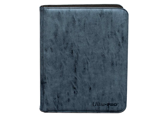 Ultra Pro Zippered 9-Pocket Premium Sapphire Suede Pro Binder
