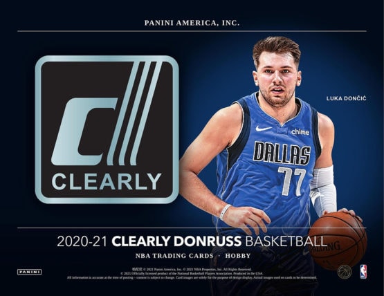 2020-21 Panini Clearly Donruss Basketball Hobby Box