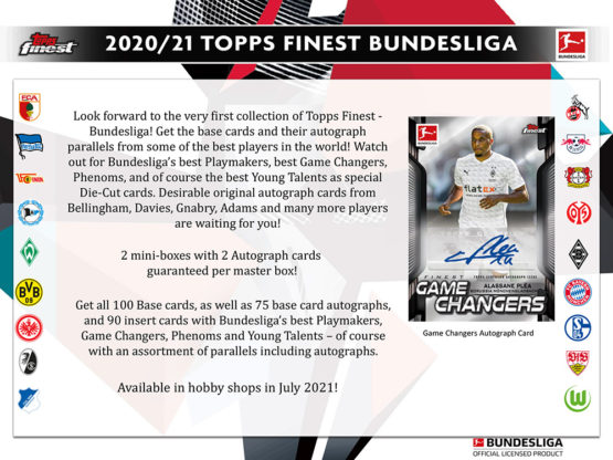 2020-21 Topps Bundesliga Finest Soccer Hobby Box