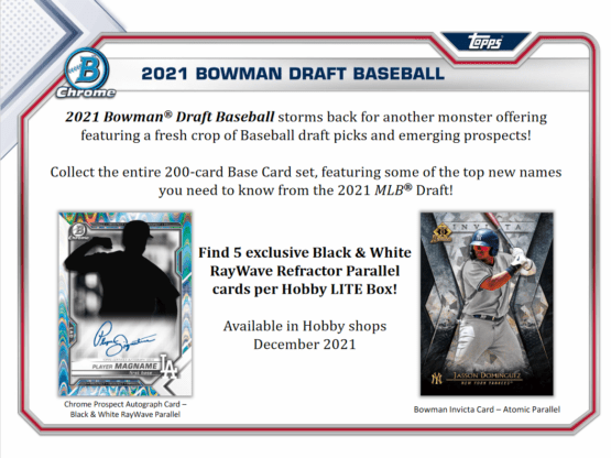 2021 Bowman Draft Baseball Lite Box