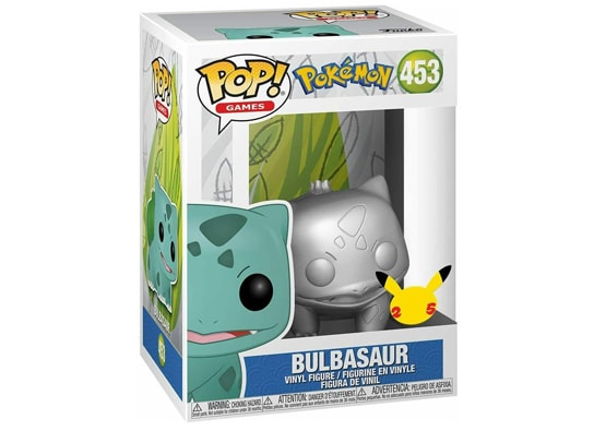 Funko POP! Pokemon Silver Metallic Bulbasaur figure