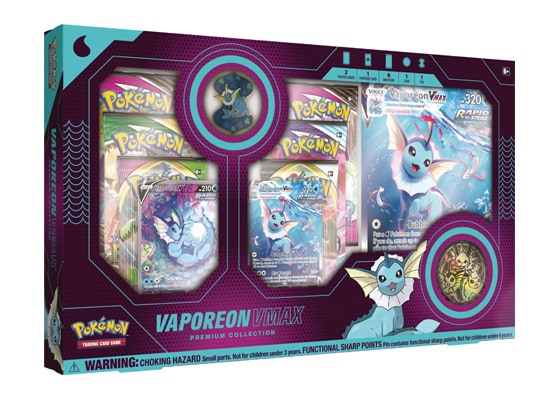 Pokemon Vaporeon VMAX Evolution Premium Collection Box