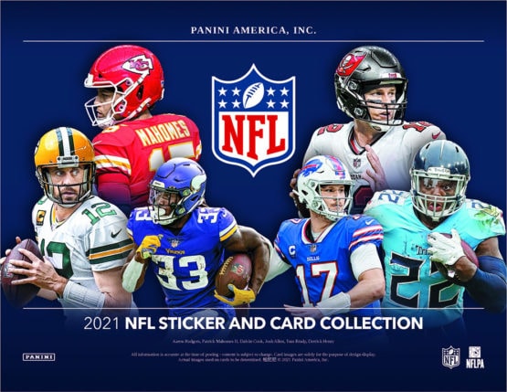 2021 Panini NFL Football Sticker Display Box