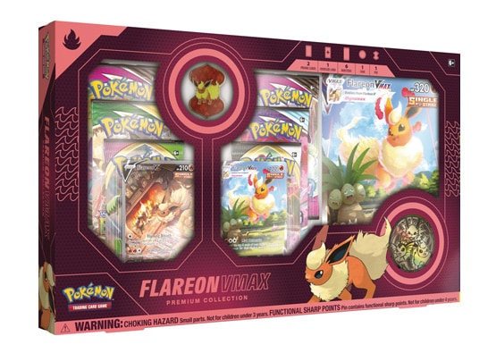 Pokemon Flareon VMAX Evolution Premium Collection Box
