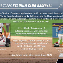 2022 Topps Stadium Club Baseball Hobby Box