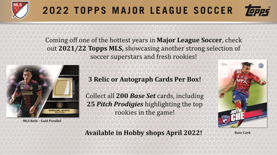 2022 Topps MLS Soccer Hobby Box