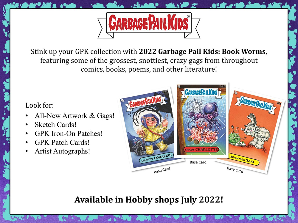 2022 GARBAGE PAIL KIDS BOOK WORMS SERIES 1 HOBBY COLLECTORS BOX