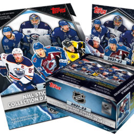 2021-22 Topps NHL Hockey Sticker Box and Album Combo
