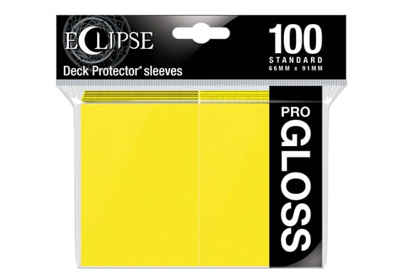 Ultra Pro Eclipse Gloss Lemon Yellow Card Sleeves