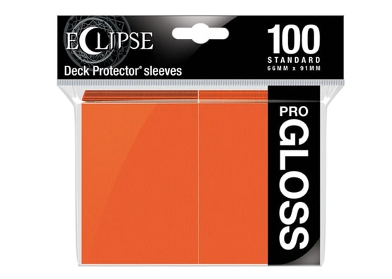Ultra Pro Eclipse Gloss Pumpkin Orange Card Sleeves
