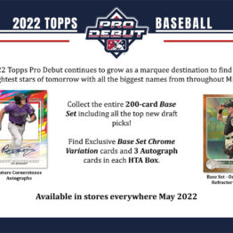 2022 Topps Pro Debut Baseball Jumbo Box