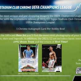 2021-22 Topps UEFA Champions League Stadium Club Chrome Soccer Hobby Box