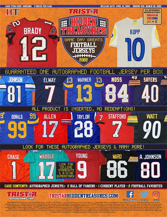 2022 TriStar Autographed Football Jersey Box