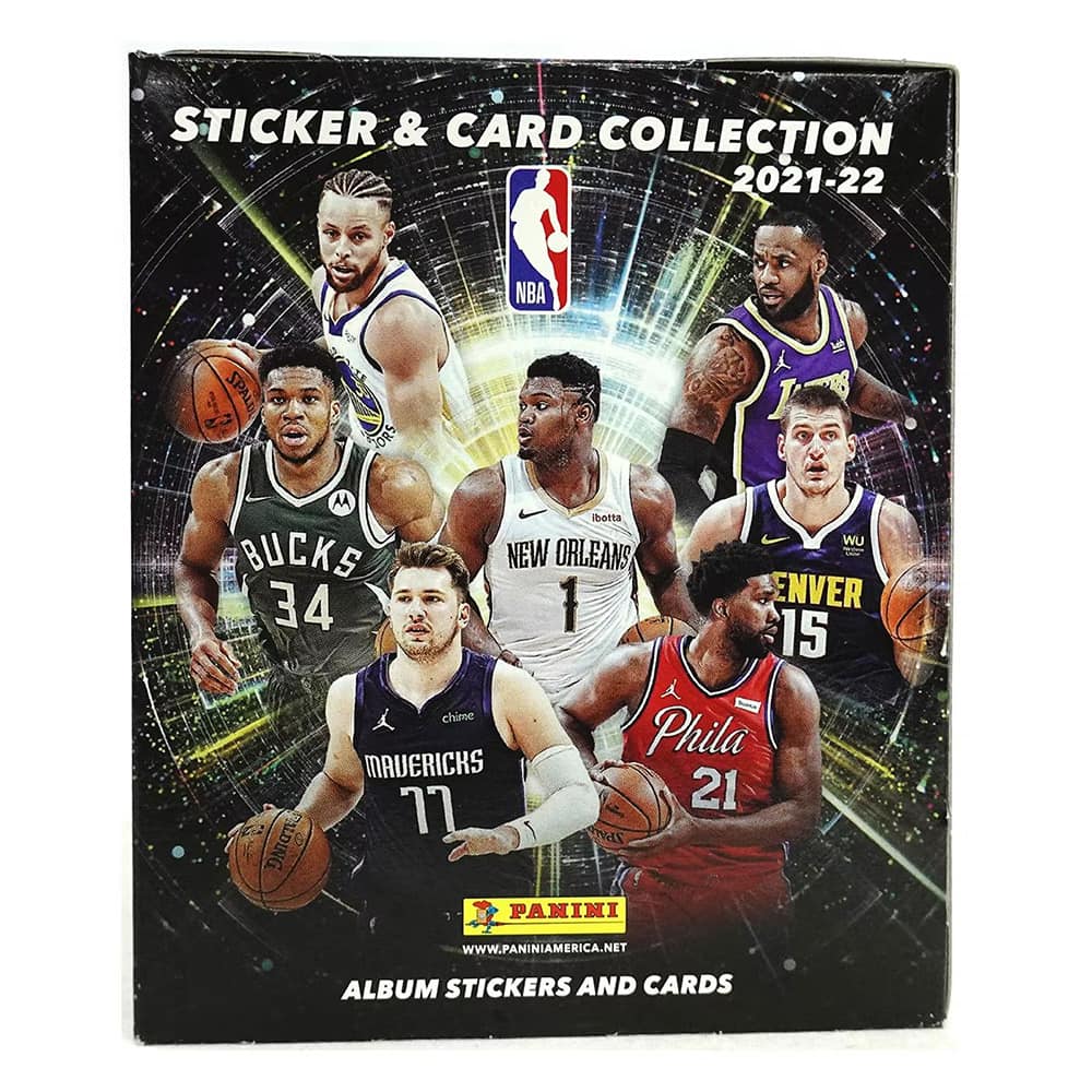 2021-22 PANINI NBA BASKETBALL STICKER DISPLAY BOX (100 PACKS/20 ALBUMS)