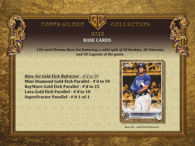 2022 TOPPS GILDED COLLECTION BASEBALL HOBBY BOX Breakaway Sports Cards