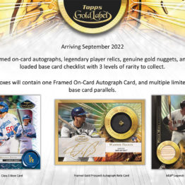 2022 Topps Gold label Baseball Hobby Box