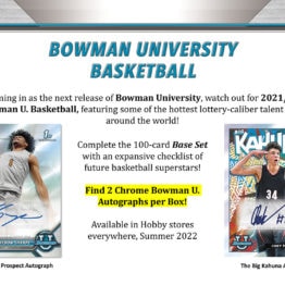 2022 Bowman University Basketball Hobby Box