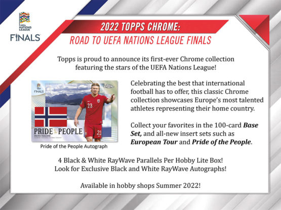 2022 Topps Chrome Road to UEFA Nations League Finals Soccer Lite Box