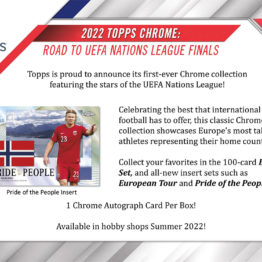 2022 Topps Chrome Road to UEFA Nations League Finals Soccer Hobby Box