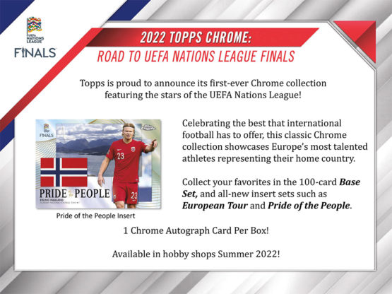2022 Topps Chrome Road to UEFA Nations League Finals Soccer Hobby Box