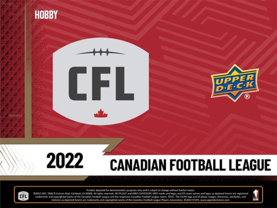 2022 Upper Deck CFL Football Hobby Box