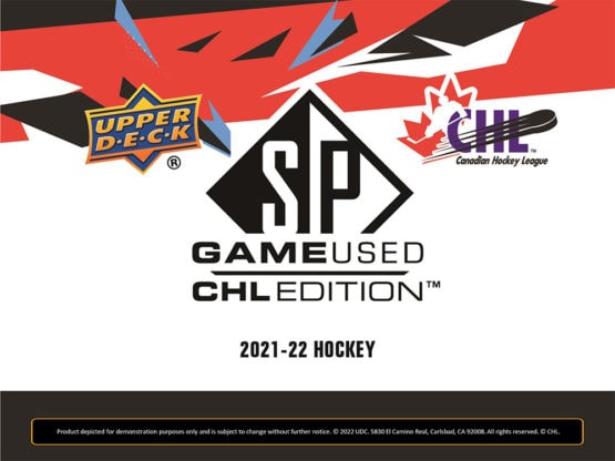 2021-22 Upper Deck CHL SP Game Used Hockey Hobby Box